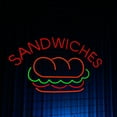 thumbnail image 4 of Handmadetneonsign Sandwiches Neon Sign, Sandwiches Open Wall Art Decor, Signboard for Sandwiches Store Wall Decor, 4 of 5