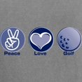 thumbnail image 3 of CafePress - Peace Love Golf - Womens Comfort Colors® Shirt, 3 of 4