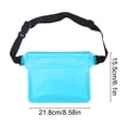 thumbnail image 3 of Waterproof Phone Pouch Dry Bag for Swimming Diving Rafting | Touchscreen Compatible Waist Pack Crossbody | Three Layer Sealed Waterproof Protection | Outdoor Beach Travel Cellphone Holder, 3 of 6