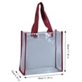 thumbnail image 3 of Avolia Clear Tote Bags 12 x 12 x 6 Inch Large Clear Plastic Tote Bag with Handles for Work Sports, 3 of 3