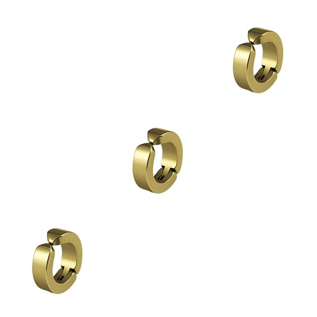 Jumpingount Clip de oreja para hombre Pendientes sin perforación Aro Favores de fiesta Joyería punk redonda de moda Accesorios de regalo para Type1 NO1
