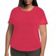 thumbnail image 1 of Camiseta de manga corta y cuello redondo de color liso para mujer, tallas grandes, cómoda y elegante, para uso diario, tallas S-XXXL, 1 of 4