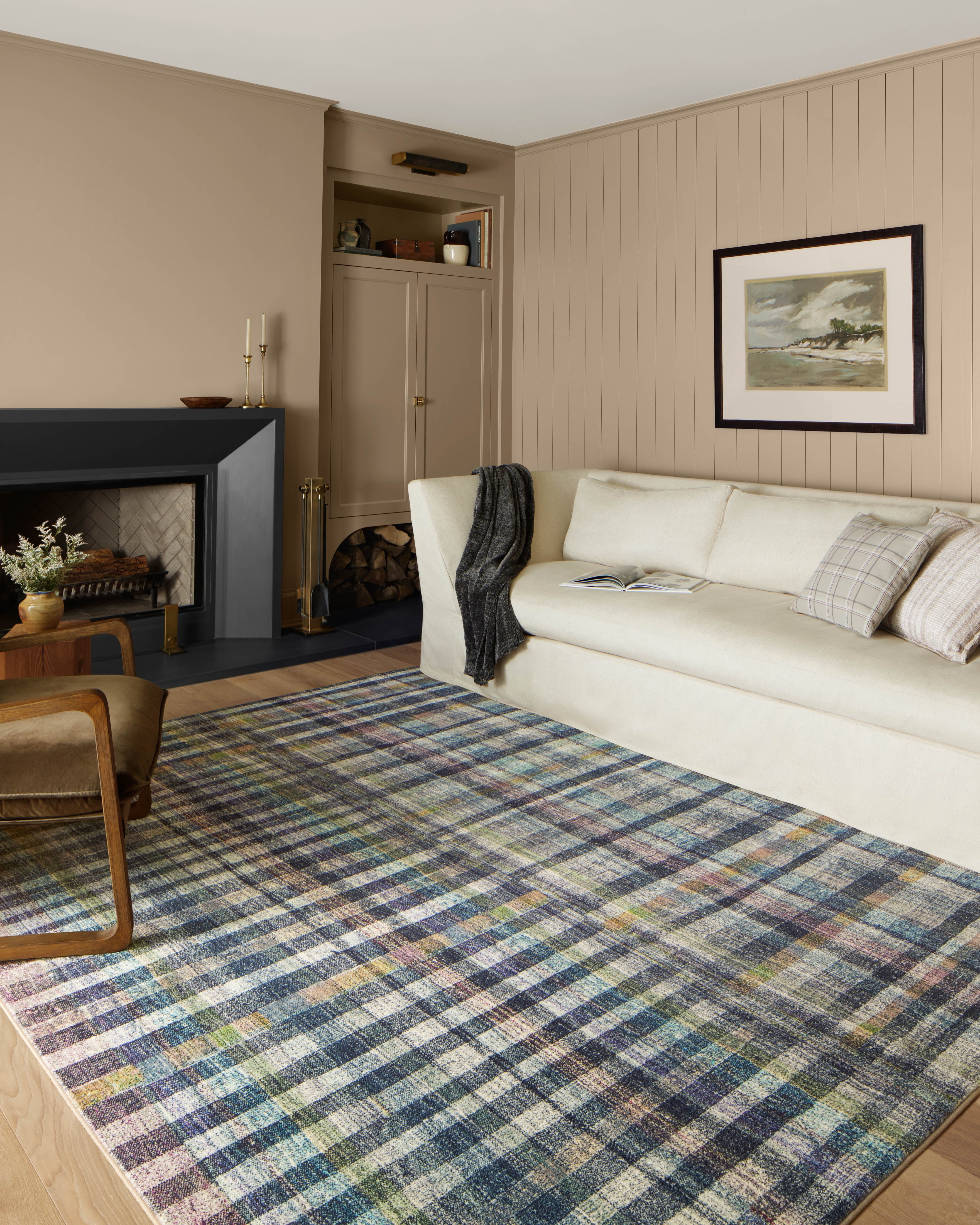 Chris Loves Julia x LoloiHumphrey Plum / Multi 2' x 3'-6" Rectangle Accent Rug