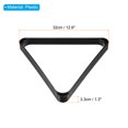 thumbnail image 2 of Uxcell 2 1/4" Billiard Ball Triangle Rack, Plastic Snooker Pool Ball Rack Holder Thicken Pool Ball Racks Black, 2 of 5
