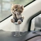 thumbnail image 5 of Lindo cabezón de gato para tablero de coche | Figura de gato de resorte de acrílico plano 2D Shy Kitty | Estantería de escritorio Decoración del hogar | Regalo de gato tembloroso y ondulante | 1, 5 of 5
