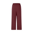 thumbnail image 7 of Htigea 2 Piece Casual Pants Sets for Women Summer Two Piece Outfits Sleeveless Vacation Tank Tops Wide Leg Pants Red,L, 7 of 7