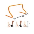 thumbnail image 1 of Paquete de vallas para obstáculos, 4 unidades, para entrenamiento de agilidad, 24 cm de altura, 1 of 1