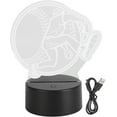 thumbnail image 2 of Lámpara de proyector de estrellas con luz nocturna pequeña tridimensional para niños, innovadora lámpara LED alimentada por USB o batería para el hogar, 2 of 7