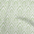 thumbnail image 1 of oneOone Velvet Light Green Fabric Ikat Dress Material Fabric Print Fabric By The Yard 58 Inch Wide, 1 of 5