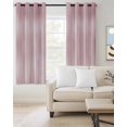 thumbnail image 2 of Pink Blackout Curtains, Light Blocking Print Window Curtains, Modern Abstract Art Ombre Striped Thermal Insulated Window Drapes for Living Room Kitchen Cafe 2 Panels, 55"W x 39"L, 2 of 9