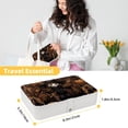 thumbnail image 5 of Scarecrow PU Leather Jewelry Display Organizer Box with Removable Compartment, Portable Jewelry Organizer, 5 of 6
