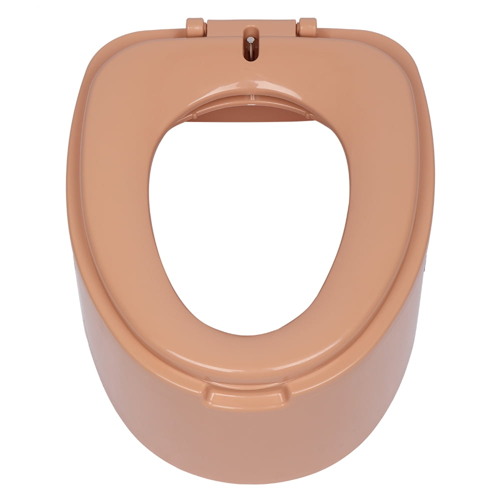 Portable Emergency Toilet , Non-Slip, Odorless, Leak-Proof, For Camping, Outdoors, Brown