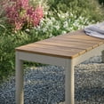 thumbnail image 4 of Modway Finn Aluminum Outdoor Patio Furniture Glider Bench, Natural, 4 of 9