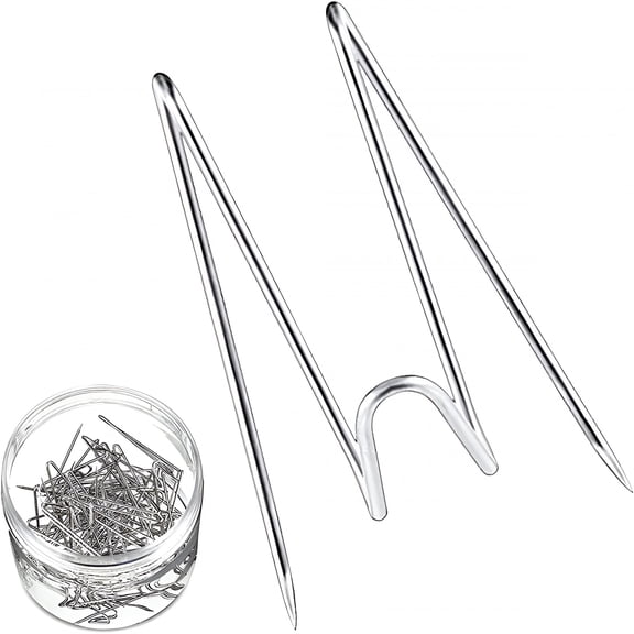 XIBUFE 50Pcs Fabric Panel Wall Hooks Panel Wire Hooks,Cubicle Hanging Hooks with Clear Storage Box for Cubicle Decor Interior or Exterior Decor at Home,School,Office,for Party or Holiday