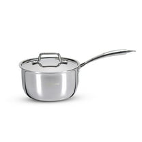 Tripro Triply Silver Stainless Steel Saucepan With Stainless Steel Lid 16 Cm, 1.75 Liters | Induction Base