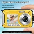 thumbnail image 4 of MARVUE Waterproof Camera 4K 56MP 11FT Underwater Camera Selfie Dual Screens 16X Digital Zoom Auto-Focus Waterproof Digital Camera for Snorkeling Yellow, 4 of 8
