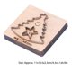 thumbnail image 2 of High quality Round bottom Christmas tree star hand cutting die leather cutting, 2 of 5