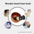 thumbnail image 1 of Fiudx Cuenco de Madera para Barba, Elegante Taza para Jabón de Afeitar, Taza de Limpieza de Textura Fina, Artesanía Exquisita para El Cuidado de La Barba, Rutina Diaria de Cuidado, Perfecto para Homb, 1 of 6