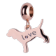 thumbnail image 1 of Charm para Pulsera LuckyLy, Dije de Perro, Acero Inoxidable y Zirconia Cúbica, Modelo Doggy rosa UNITALLA, 1 of 7