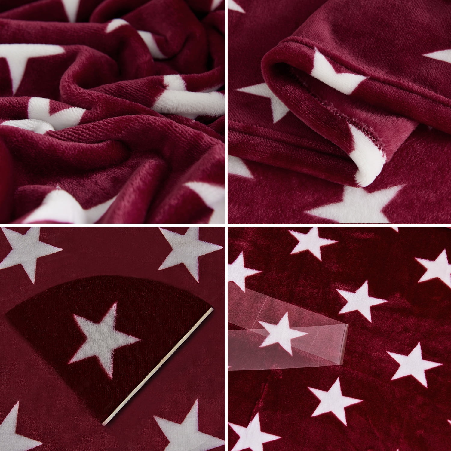 JML Flannel Fleece Blanket King Size (90"x102"),Lightweight Cozy Warm Blanket for Sofa
