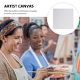 thumbnail image 4 of WRITWAA 4Set Canvas Board for Painting White 20x20cm Rectangular Wood and Cotton Canvas, 4 of 6