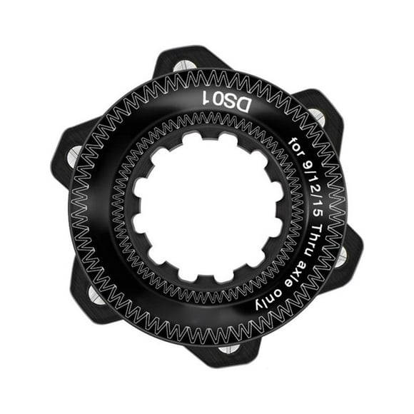 Central Lock Adapter Aluminum Alloy Durable Anodizing Compact Easy Installation Anti-Rust Central Locked Hub To Six-Bolt Brake Disc Rotor Conversion Ring Accessory