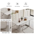 thumbnail image 4 of Sumdeal 71" Luxurious Modern Dining Table for 6-8 People,Silver, 4 of 5