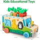 thumbnail image 2 of Montessori Wisdom Toddler Toys, Carrot Wooden Shape Sorting Toys, Vegetable and Farm Animal Blocks, Infant Christmas Gifts, 2 of 6