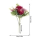 thumbnail image 2 of piezas de peonías artificiales para decoración del hogar, jarrón con arreglo floral, ambiente festivo, flores de boda, flores falsas., 2 of 5