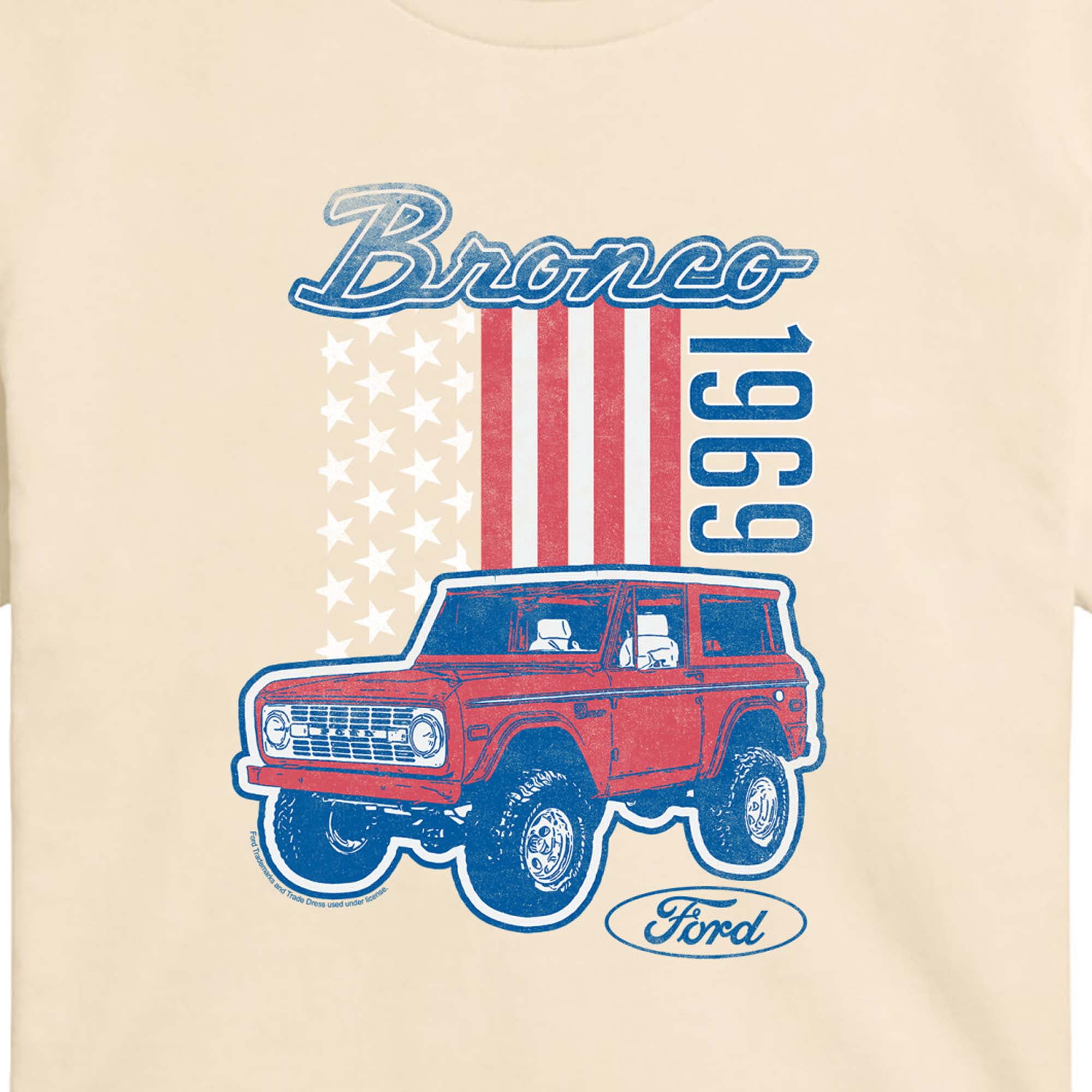 Ford - American Bronco 1969 - Juniors Cropped Graphic T-Shirt