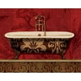 thumbnail image 2 of Audit, Lisa 14x12 White Modern Wood Framed Museum Art Print Titled - Royal Red Bath I, 2 of 4