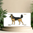 thumbnail image 6 of 1 Pcs 2D Flat License Plate Covers & Frames, German Shepherd For Decorative Front, Waterproof For Decoration Aluminum License Plate Covers & Frames Cover For Men Women, 12" X 6", 6 of 7
