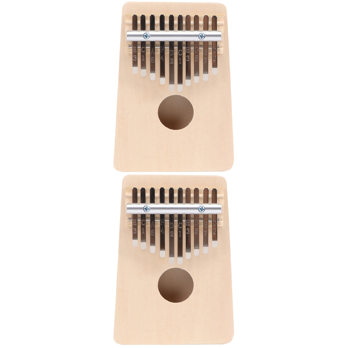 HOMEMAXS 2 Sets Practical DIY Kalimba Thumb Piano 10-key Thumb Musical Instrument