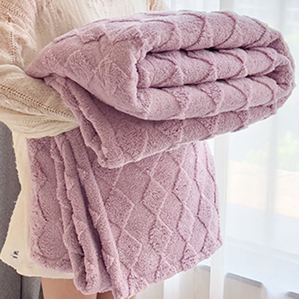 Xihbxyly La Oferta de Hoy Manta de Vellón de Leche para Invierno, Gruesa, para Oficina, Siesta, Sofá de Vellón Coral, Manta, Chal, Manta Pequeña, para Uso En Todas Las Estaciones.