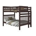 thumbnail image 2 of Bedz King Bunk Beds Full over Full Mission Style with End Ladder, Dark Cherry, 2 of 9