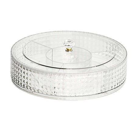 

Dried Fruit Snack Candy Tray Fruit Rack Organizer Storage Rack Serving Dish Tray Platter for Candy Snacks Nut Jewelry Clear