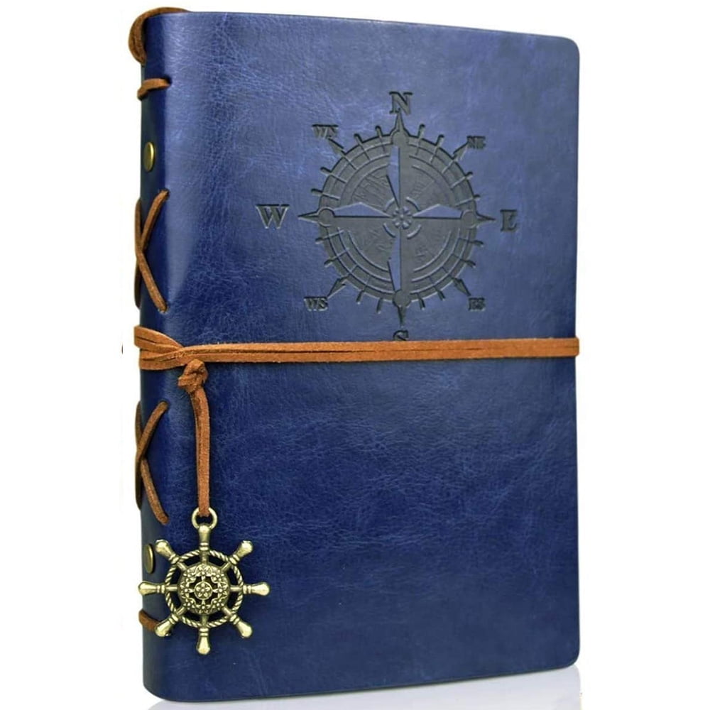 Cuaderno De Escritura En Espiral De Cuero Genuino, Cuaderno