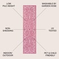 thumbnail image 2 of JONATHAN Y SANTA MONICA 2 x 8 Runner Rug, Charleston Vintage Filigree Textured Weave - Fuchsia/Light Gray, SMB106J-28, 2 of 3