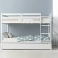thumbnail image 5 of Giantex Full over Full Bunk Bed Platform Wood Bed Trundle & Ladder Rail, 5 of 7