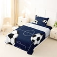 thumbnail image 5 of Erosebridal Football Games Twin Sheet Sets For Kids,Boys Sports Theme Bedding 3pcs, 5 of 6