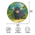 thumbnail image 4 of IAUYY Set of 1 Round Placemats for Dining Tables Heat-Resistant and Wear-Resistant DIY Printing Design Table Placemats，Applicable for Christmas Full Color Presentation, 4 of 7