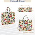 thumbnail image 6 of FORMRS Womens Corduroy Tote Bag Crossbody Shoulder Purse Handbag with Detachable Strap, Tropical Landscape Pattern, 6 of 6