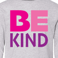 thumbnail image 4 of Inktastic Be Kind Logo in Pink and Purple Long Sleeve Youth T-Shirt, 4 of 5