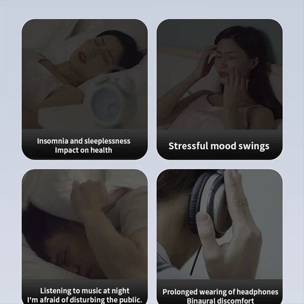 Mini Altavoz Bluetooth de Conducción Ósea Debajo de la Almohada Bluetooth Soundar Reproductor de Música MP3 Inalámbrico Compatible con para Tarjeta TF