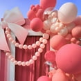 thumbnail image 3 of 105pcs Retro Hot Pink Balloons 12inch Party Latex Balloons for Boys Girls Birthday Baby Shower Gender Reveal Wedding Sunflower Party Decorations, 3 of 12