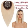 thumbnail image 2 of HAIRRO The NEW Right part Human Hair Toppers for Women Real Human Hair Topper for Women Clip In Topper Hairpieces 40g No Bangs 10 * 12CM Swiss Base Wiglets Top Hair Pieces for Women with Thinning, 2 of 10