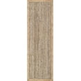 thumbnail image 2 of 2x12 Ft Gray Jute Area Rug, Hand-Woven, Reversible, Farmhouse Boho Style, Durable & Pet-Friendly Rug for Living Room, Dining Room, and Bedroom, 2 of 5