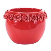 Melrose Floral Stoneware Bud Vases - 6.5" - Pink - Set of 2