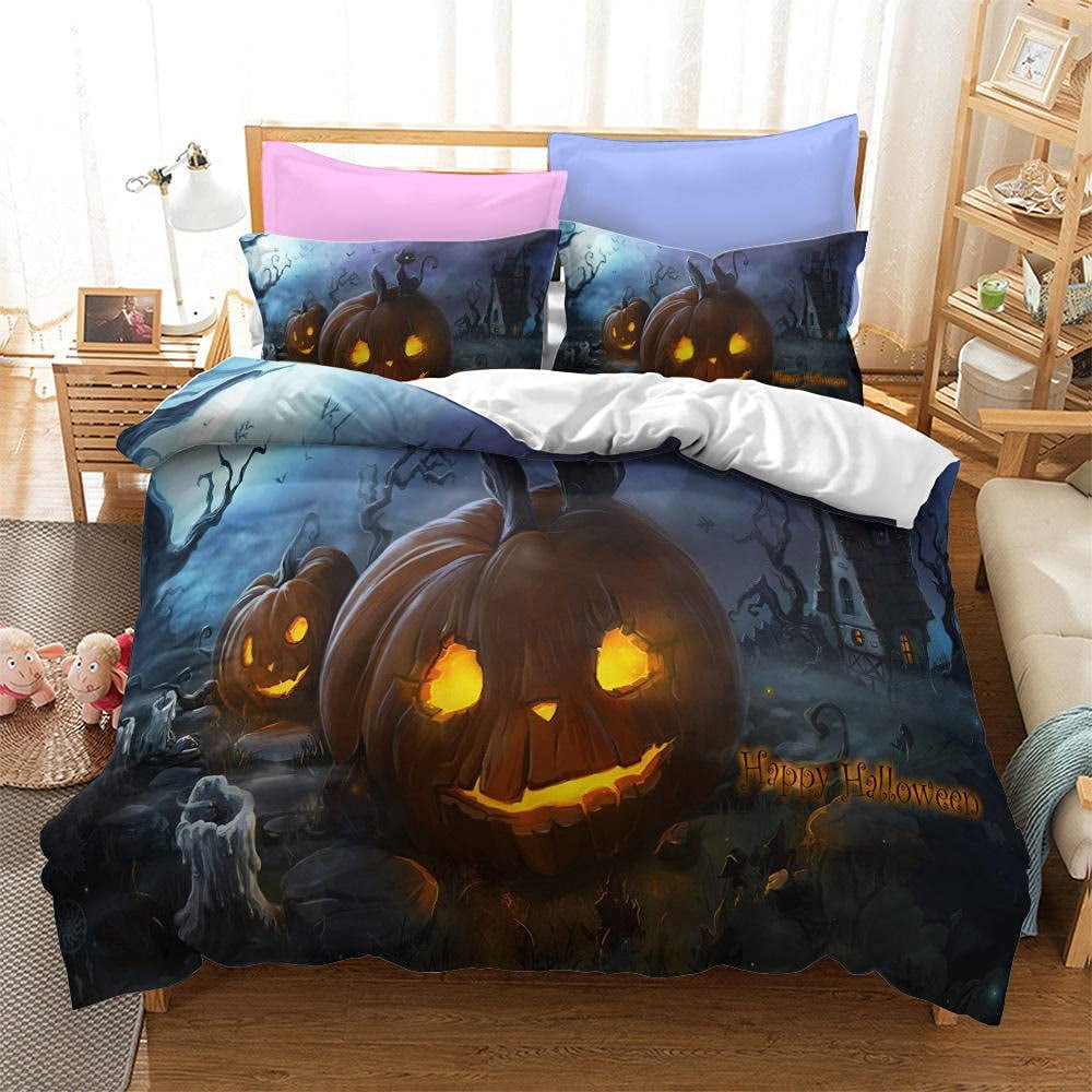 Halloween Decor Bedding Set Pumpkin 