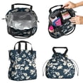 thumbnail image 2 of Pioneer Flower Floral Print Pattern Drawstring Lunch Bag Women - Drawstring Lunch Bag Insulated for Work Office - Stain-Resistant Large Lunchbags for Women with Multi-Pockets, 2 of 6